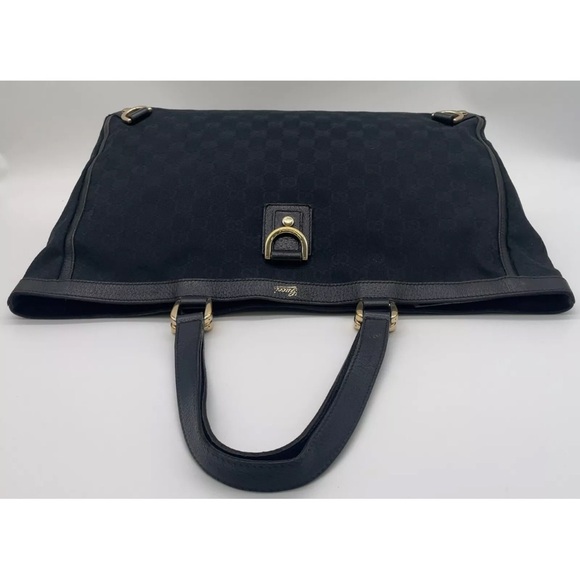 Authentic GUCCI GG Supreme Black Abby Tote Bag - Picture 5 of 15